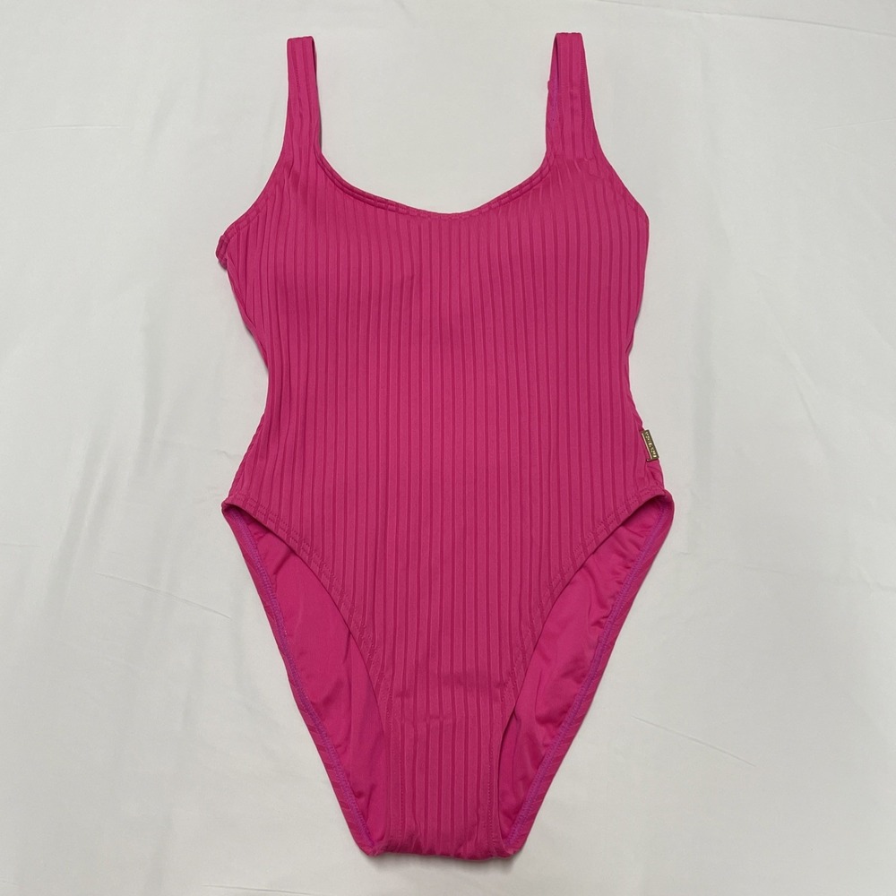 NWOT Michael Kors Women's Hot Pink One Piece Swimsuit Size 8 MSRP $118